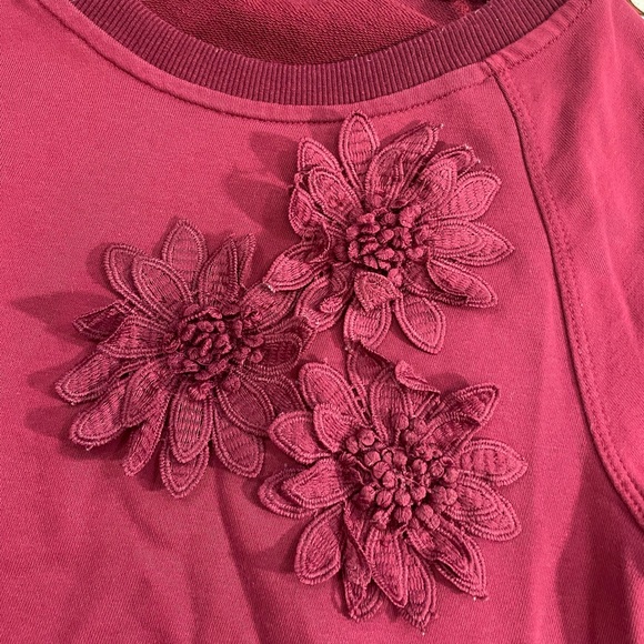 Anthropologie floral appliqué pull over - Picture 5 of 12